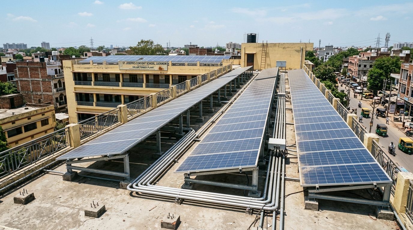 15 kW Commercial Rooftop Solar Plant in Gorakhpur, Uttar Pradesh