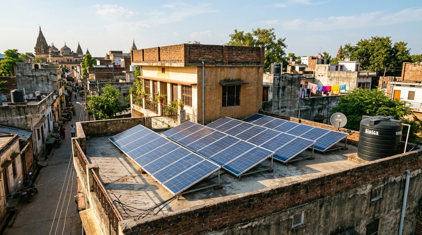 3 kW Residential Rooftop Solar installation in Ayodhya, Uttar Pradesh