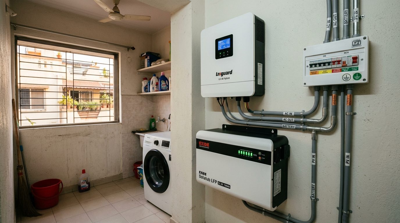 5 kW Hybrid Solar with Storage in Sultanpur
